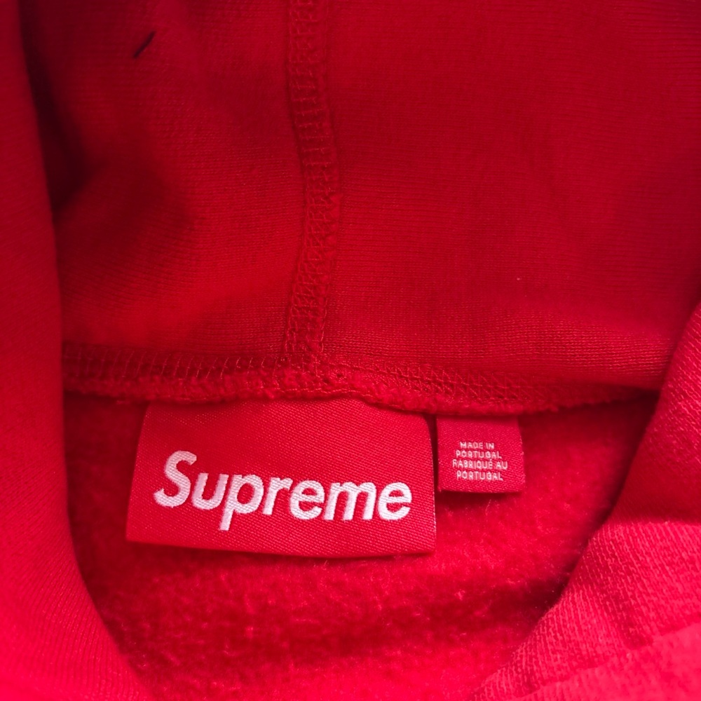 Supreme Ghostface arc logo Red Pullover Hoodie with Black Drip nwt large - Picture 8 of 16